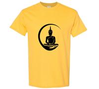 (Light Blue, 3XL) Gautama Zen Buddha Buddhism Buddhist Religion Art Men T Shirt Tee Top