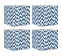 (light blue, 4 pcs) vidaXL Foldable Storage Boxes Storage Cube Storage Organiser Non-woven Fabric