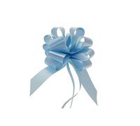 Light Blue 50mm Pull Bow Ribbon Basket Wedding Gift Wrap Hamper Box Decoration (Single)