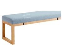 Light Blue 8cm Thick Outdoor Bench Cushion - Soft Foam Replacement for Garden Sofas & Chairs, Perfect for Patio Seating, 50x140 cm, Waterproof & Durable