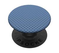 Light Blue and Navy Tiny Polka Dot Boho Vintage Aesthetic PopSockets Adhesive PopGrip