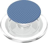 Light Blue and Navy Tiny Polka Dot Boho Vintage Aesthetic PopSockets PopGrip for MagSafe