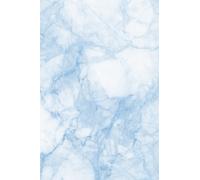 Light Blue and White Marble Notebook, Journal, Writing Book, 6x9 inch, 120 lined pages