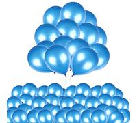 Light Blue Balloons 10 Inch Latex Balloons Plain Helium Balloon for Happy Birthday Wedding Baby Shower Christmas Festival Party Decoration, Romantic Valentine's Day Party Supplies, Pack of 100