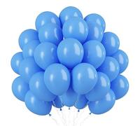 Light Blue Balloons 5inch Small Baby Light Blue Balloon 60pcs Mini Round Matte Latex Balloons for Balloon Arch Garland Birthday Party Decoration Baby Shower Gender Reveal