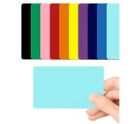 Light Blue Blank PVC Cards Plastic - Pack of 10 by CKB LTD 760 Micron Standard CR80 ID Credit Card Size 86 x 54mm - Printable Ideal for overprinting in Any Desktop ID Card Printers (Light Blue Gloss)