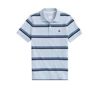 Light Blue Blue Striped Golden Fleece Cotton Polo - male - Brooks Brothers - Polo Shirts - Blue - S - Tops S