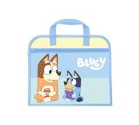 The Deluxe Line Zipped Book Bag Bluey