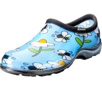 Light Blue Bumble Bee Print Women's Sloggers Clogs Waterproof Garden Shoes