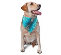 Light Blue Butterfly Dog Bandana Pet Scarf Accessories for Small Medium Dogs Cats Photo Prop, Triangle Pet Bandanas Adjustable Puppy Bib Washable Dog Kerchief Puppy Neckerchief