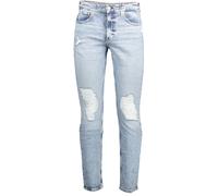 Light Blue Cotton Men Jeans - male - Calvin Klein - Slim Fit Jeans - Blue - W29 - Jeans W29