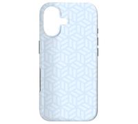 Light Blue Cubes Geometric Optical Illusion Tranquil Pattern Case for iPhone 17