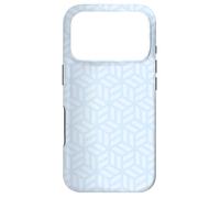 Light Blue Cubes Geometric Optical Illusion Tranquil Pattern Case for iPhone 17 Pro