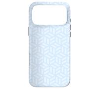 Light Blue Cubes Geometric Optical Illusion Tranquil Pattern Case for iPhone 17 Pro Max