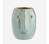 Light Blue Face Pot Planter, Small Ceramic Face Head Design Flower Pot Planter Vase, Mini Face Pot, Hani