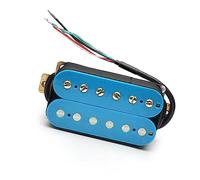 Light Blue Humbucker Electric Guitar Pickup Dual Coill Coil Spliting Pickup 4 Conduct Cable Electric Guitar Parts Replacement (Color : Bridge)