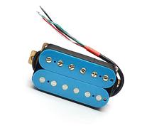 Light Blue Humbucker Electric Guitar Pickup Dual Coill Coil Spliting Pickup 4 Conduct Cable Electric Guitar Parts Replacement (Color : Neck)