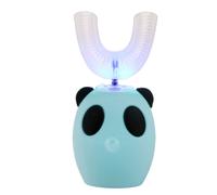 (Light Blue) Kids U Shape 360Automatic Electric Ultrasonic Toothbrush Rechargeable for Aged 7-15