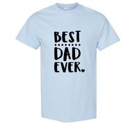 (Light Blue, L) World Best Dad Daddy Father Ever Fathers Day Gifts Men T Shirt Tee Top