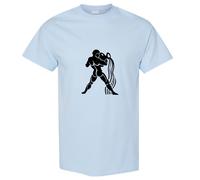 (Light Blue, M) Aquarius Zodiac Horoscope Astrological Ganymede Hercules Men T Shirt Tee Top