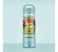 nutribullet Portable Blender - Light Blue, 475ml Cup, Powerful Extractor Blade, To-Go Lid, USB-C Charging Cable, 15+ Blending Cycles