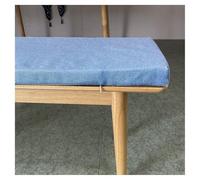 Light Blue Outdoor Bench Cushion 150x40cm, Non-Slip Washable Seat Cushion for Garden & Patio, 45D High Resilience Foam, Comfortable Indoor/Outdoor Seating