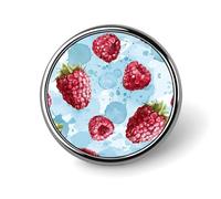 Light Blue Pattern Lapel Pin Cute Metal Brooch Pin Fashionable Round Badge for Shirts, Hats, Jackets Unique Fashion Accessories Gift for Men & Women