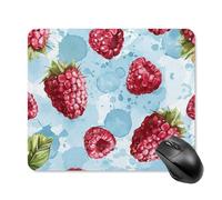 Light Blue Pattern Mouse Pad Square Laptop Mouse Mat Cute Computer Mousepad Keyboard Pad Non-Slip Desk Pads for Gaming Office Work Home 25 * 30cm