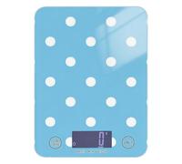 Light Blue Polka Dot Easy Clean Small Food Scales for Kitchen 11lb/0.18oz, 5kg/5g Small Kitchen Scales with 4 Unit for Spices Baking Dieting (Batteries not Included)