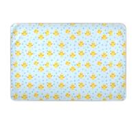 Light Blue Polka Dots Cartoon Yellow Chicks Extra Large Resuable Training Pee Pads for Kids Highly Absorbent Potty Training Mattress Pad Changing Cradle Mattress for Baby Boys Girls, 52" L x 34" W