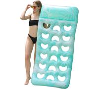 (Light Blue) Pool Inflatable, Inflatable Pool Lounger Float With Headrest, Comfortable Floating Rafts For Beach Amusement Park Traveling Backyard Party