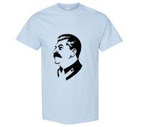 (Light Blue, S) Joseph Stalin Soviet Union Russia USSR Socialist Communist Men T Shirt Tee Top