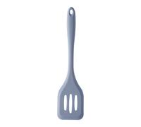 Light Blue Silicone Slotted Turner,Stylish Slotted Spatula With Tapered Handle,Stain-Resistant Spatula