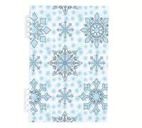 Light Blue Snowflakes Notebook, Various Shaped Snowflakes Notebooks, Lined Paper Notebook A5 Spiral Bound 120Pages/60Sheets, Notes Book for Women, Jotter for Office, Study Essentials Women Man