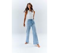 Light Blue Tall Isla Wide Leg Jeans In The Style Blue 22