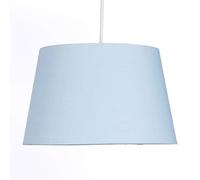 Light Blue Tapered Drum Shade for Ceiling and Table Lamp 12 Inch Shade