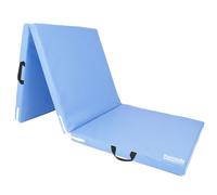 (Light Blue) Tri Folding GYM MAT Yoga Exercise Floor