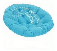 Light Blue Waterproof Round Cushion 120x170cm for Rattan Egg & Rocking Chairs - Perfect Patio Accessory Outdoor Furniture Essential Comfortable & Durable