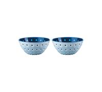Light Blue White Blue SET OF 2 BOWLS Ø12CM "LE MURRINE"