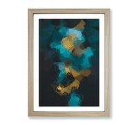 Light Blur In Abstract Modern Framed Print | A3 Oak Framed Wall Art | Ready to Hang | Abstract Fantasy Picture | Living Room Bedroom Lounge Office