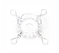 Light Bowl Cup Bobeche Crystal Chandelier Maria Theresia Silver (Diameter 100 mm, Hole 31 mm)