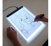 Light Box Drawing A4 Led Light Pad, Adjustable Light Up Tracing Pad with 3-Level Brightness, Led Copy Board for Diamond Painting Artists Sketching Painting