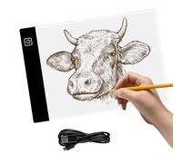 Light Box Drawing A4, Tracing Light Box, Tracing Board, Art Reproduction Tools with Brightness Adjustable, Suitable for Sketching, Animation Production, Drawing, and Diamond Painting