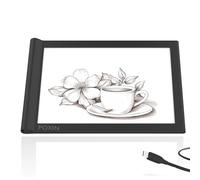 Light Box for Tracing A4,2-in-1 Power Supply(USB/Type-C &3AA Battery) Drawing Pad Dimmable Brightness Indoor or Outdoor for Artists,Drawing,Sketching,Animation and X-ray Viewing (Black)