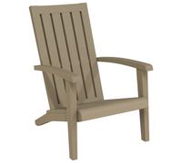 (light brown, 1 pcs) vidaXL Garden Adirondack Chairs Outdoor Chair Lounger Chair Polypropylene
