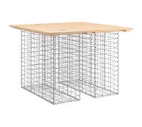 (light brown, 100 x 102 x 72 cm) vidaXL Garden Bench Park Outdoor Bench Seat Gabion Design Solid Wood Douglas