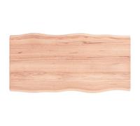 Table Top Wooden Desk Top for Table Treated Solid Wood Oak Live Edge vidaXL