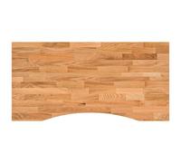 (light brown, 100 x 60 x 2.5 cm) vidaXL Desk Top Writing Table Study Desk Untreated Solid Wood Oak Rectangular