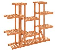 (light brown, 110 x 25 x 110.5 cm/without wheels) vidaXL Flower Stand Plant Stand Flower Pot Holder Planter Rack Solid Wood Fir