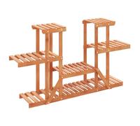 (light brown, 110 x 25 x 73 cm/without wheels) vidaXL Flower Stand Plant Stand Flower Pot Holder Planter Rack Solid Wood Fir